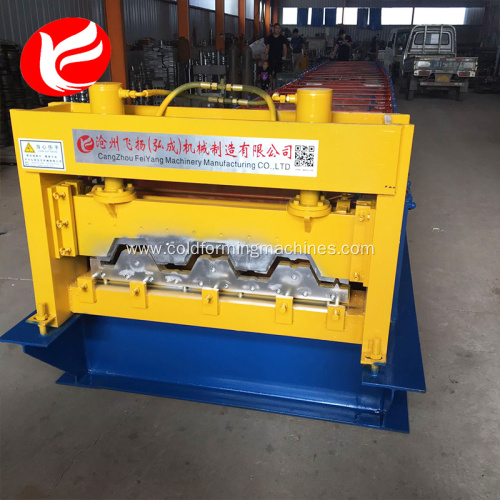 H75 zinc steel floor deck roll forming machine